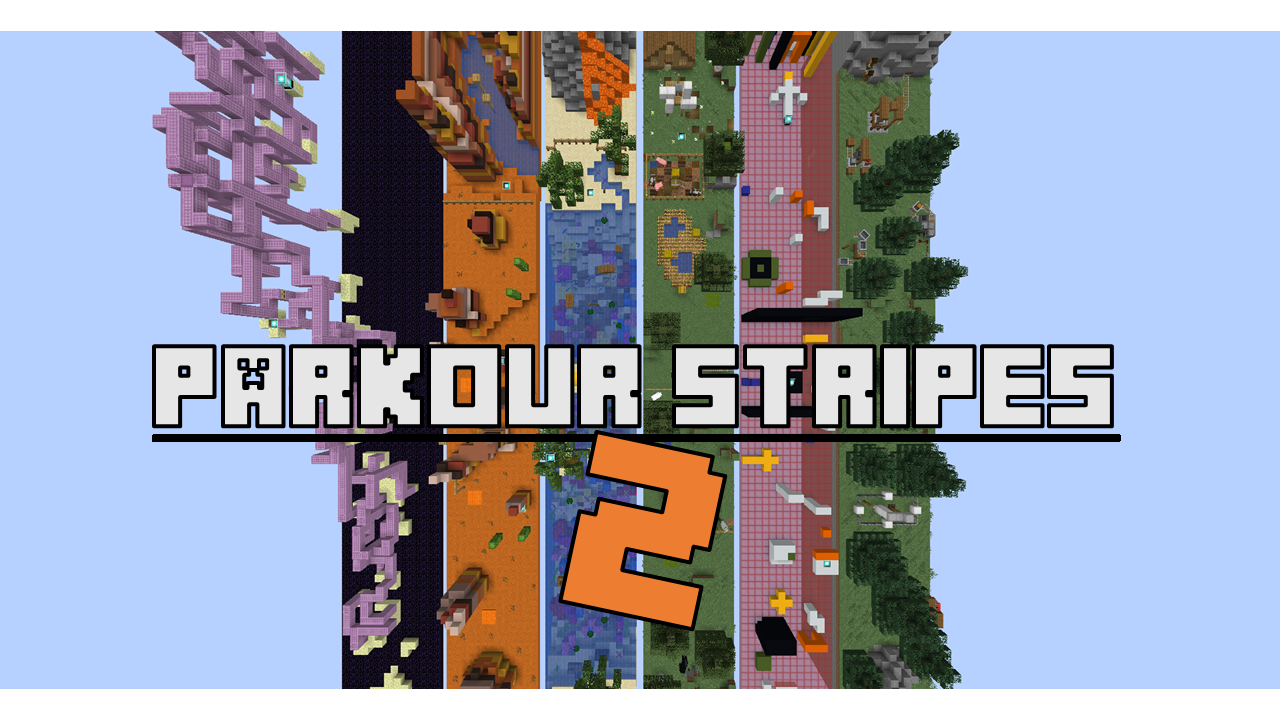 Скачать Parkour stripes 2 для Minecraft 1.15.2